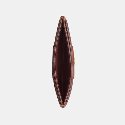 CBY80-Essential Card Case in Signature Canvas-B4/Tan Caramel