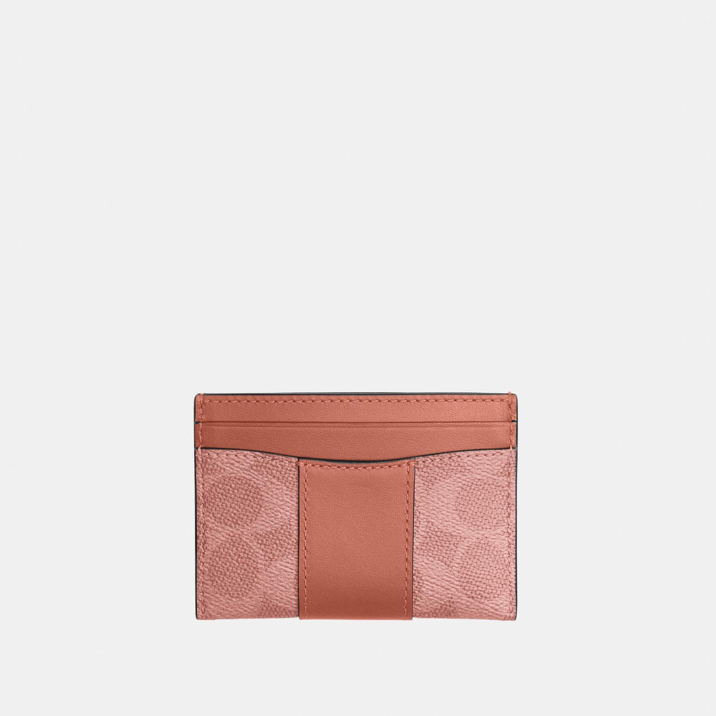 CBY80-Essential Card Case in Signature Canvas-B4/Melon Pink