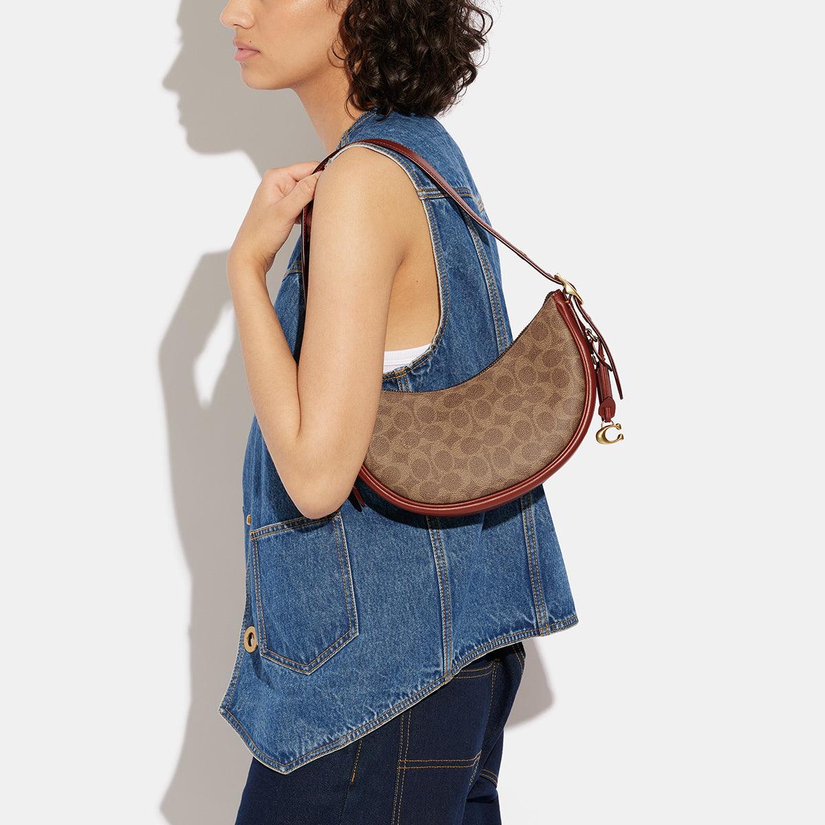 Luna Shoulder Bag In Signature Canvas - COACH Saudi Arabia Official Site