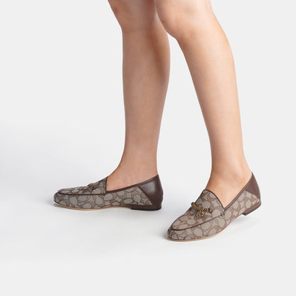 cc888-Hanna Loafer In Signature Jacquard-Oak/Maple
