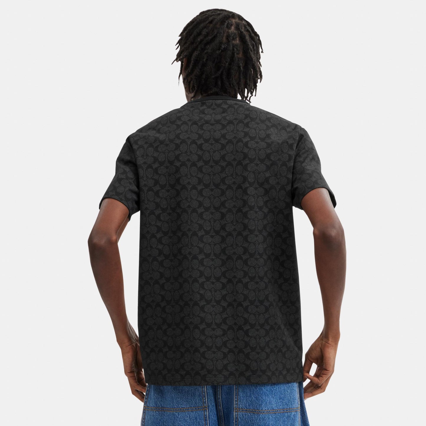 CCC01-Signature T-Shirt in Organic Cotton-Charcoal Signature