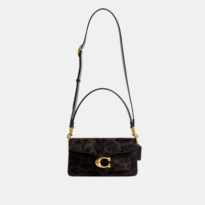 Tabby Shoulder Bag 26 In Haircalf With Leopard Print