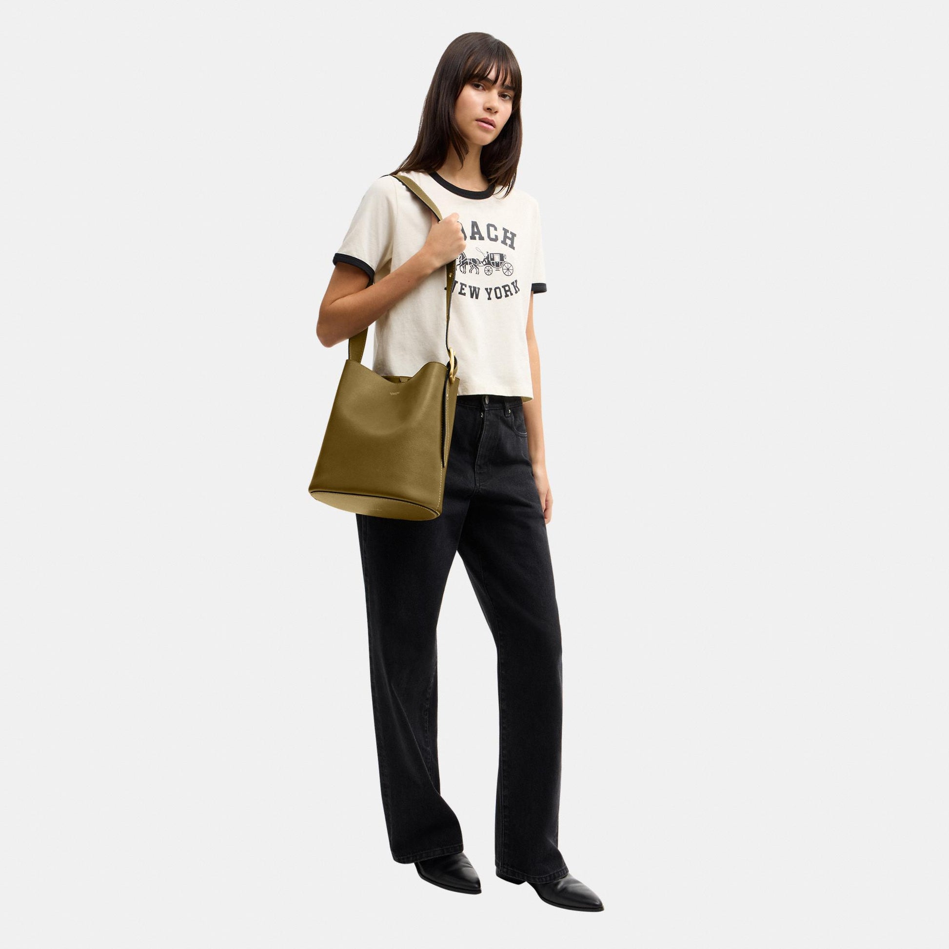 CCC23-Bleecker Bucket Bag-B4/Muted Olive