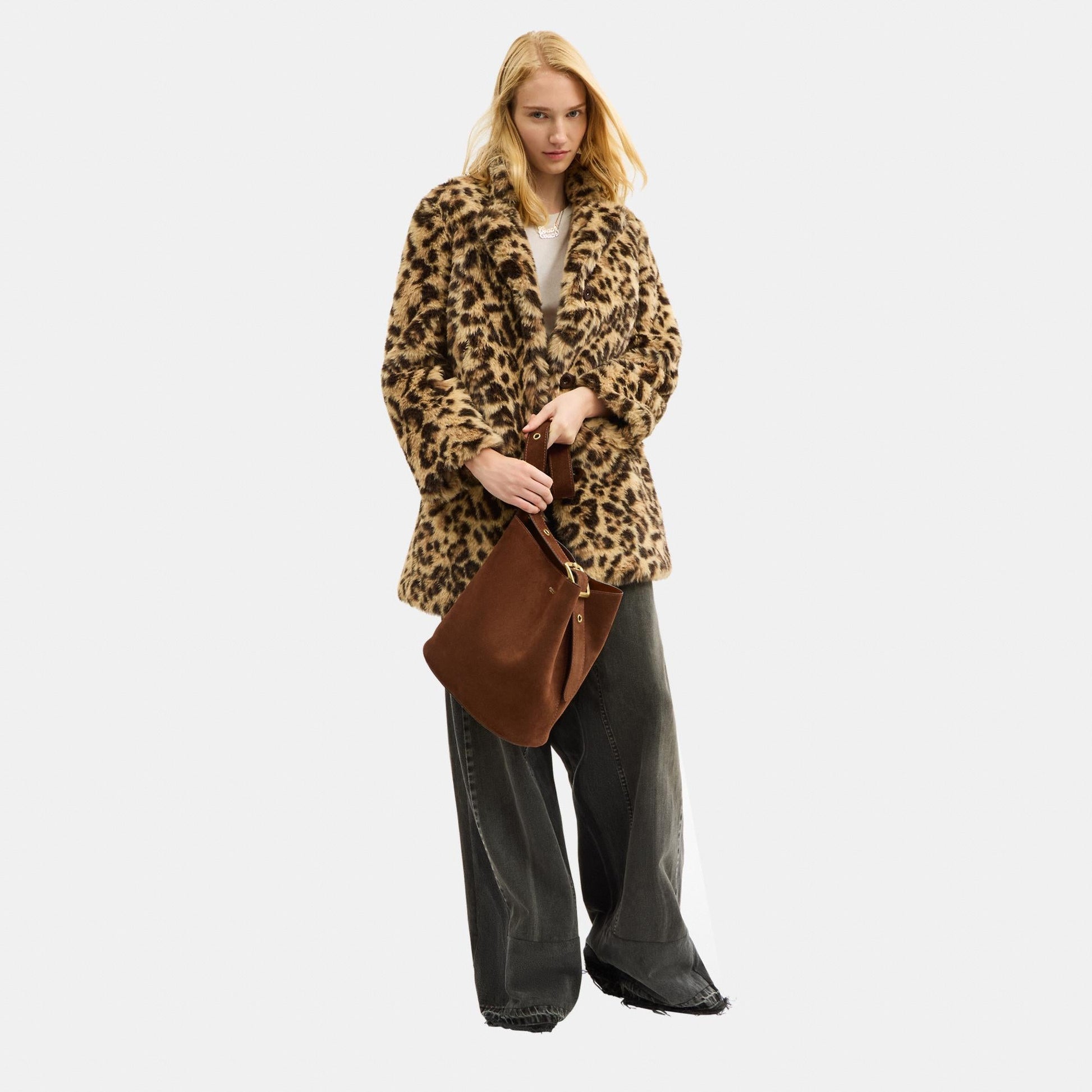 CCC24-Bleecker Bucket Bag-B4/Warm Brown