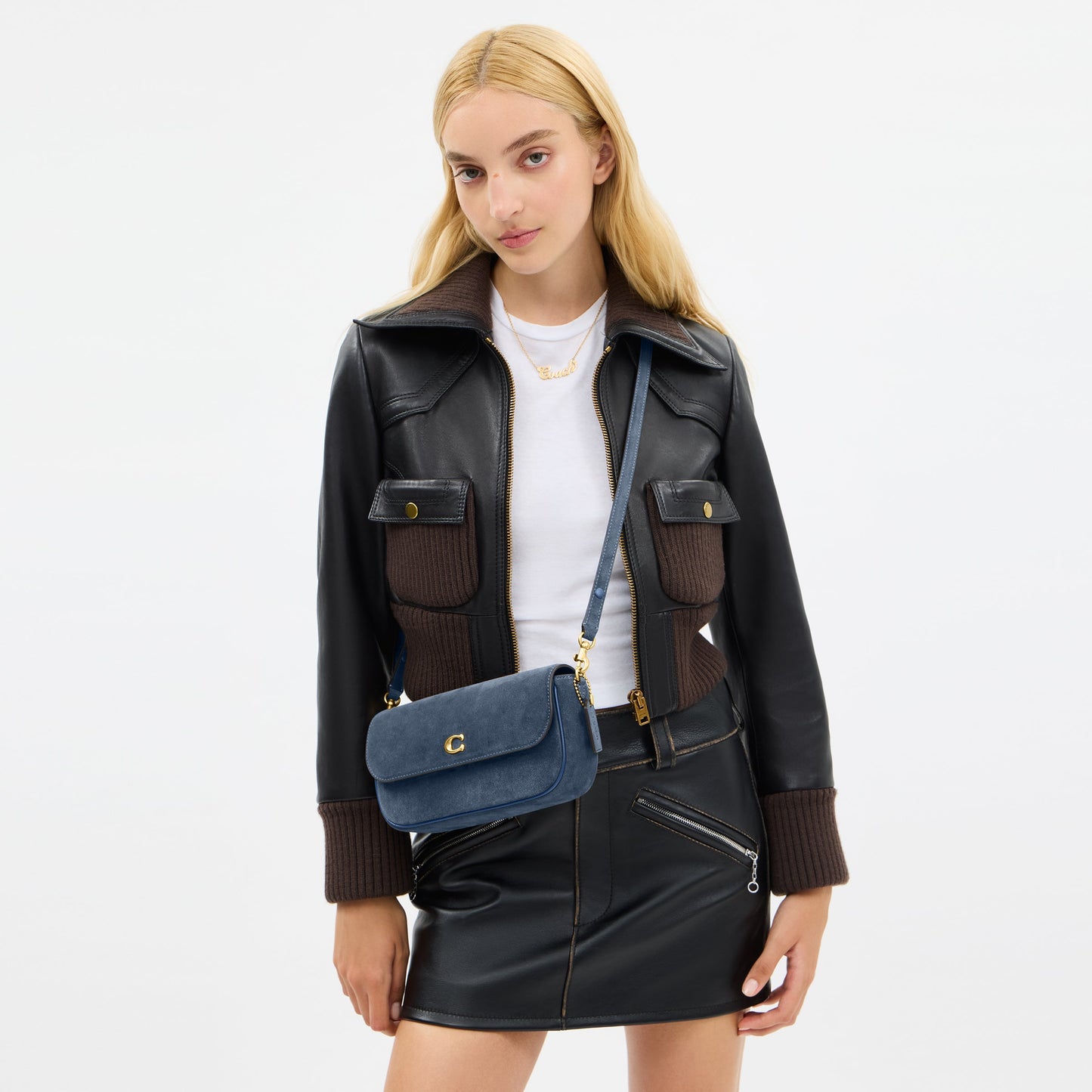 CCD07-Brook Flap Chain Bag-B4/Light Denim
