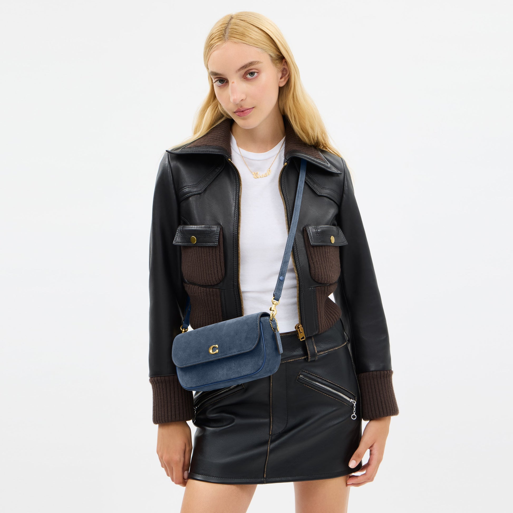 CCD07-Brook Flap Chain Bag-B4/Light Denim