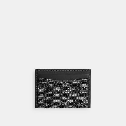 CCD08-Essential Card Case in Crystal Signature Jacquard-Lh/Black