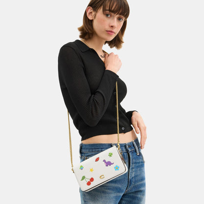 Mila Crossbody Bag With Sticker Print