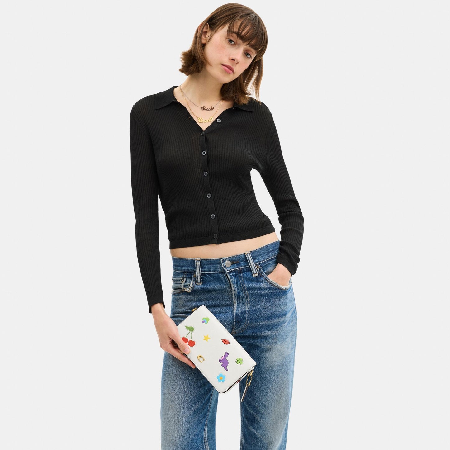 Mila Crossbody Bag With Sticker Print