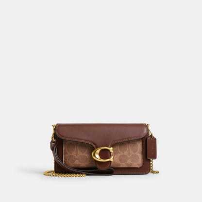 CCD26-Tabby Chain Crossbody Bag 19 in Signature Canvas-B4/Maple