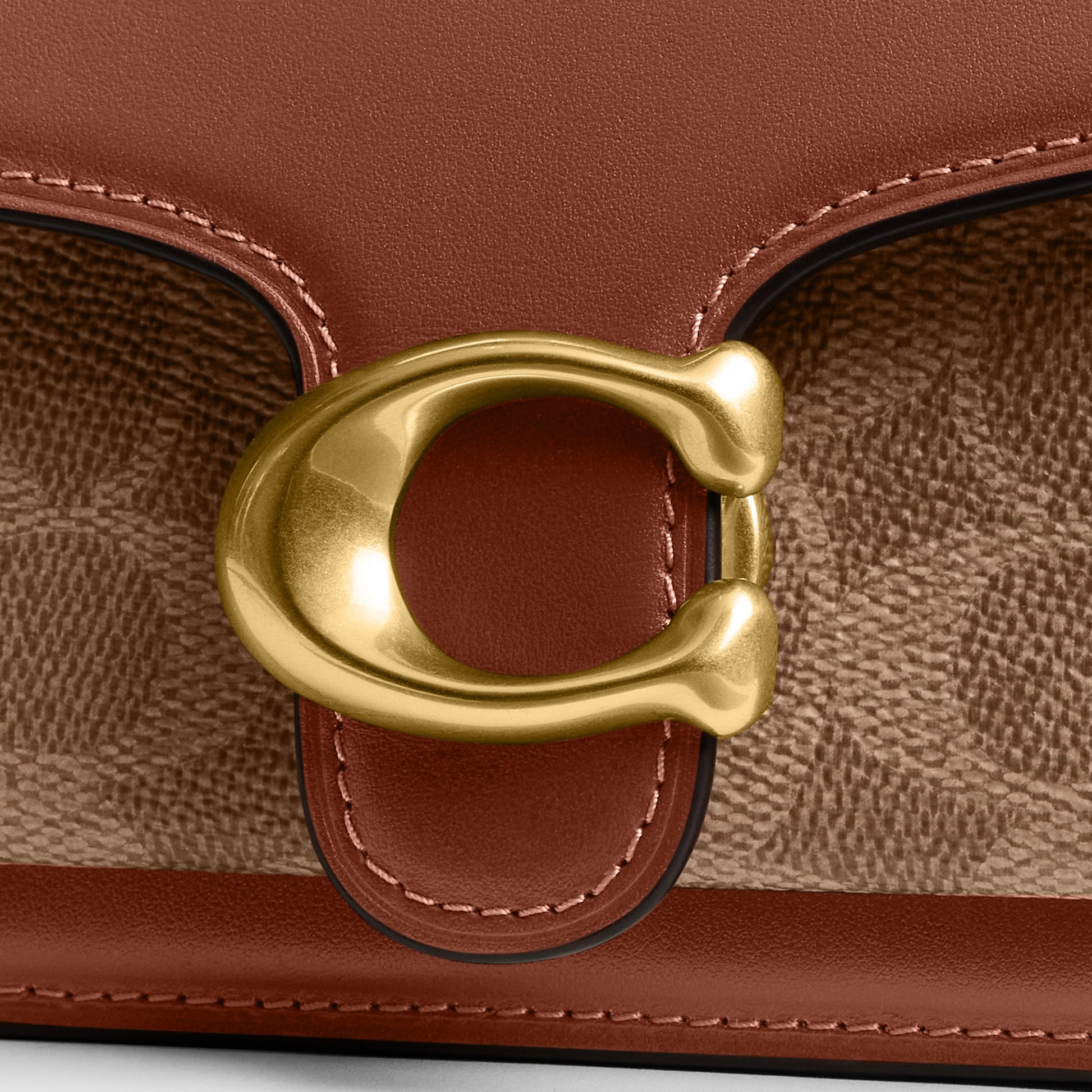 CCD26-Tabby Chain Crossbody Bag 19 in Signature Canvas-B4/Maple