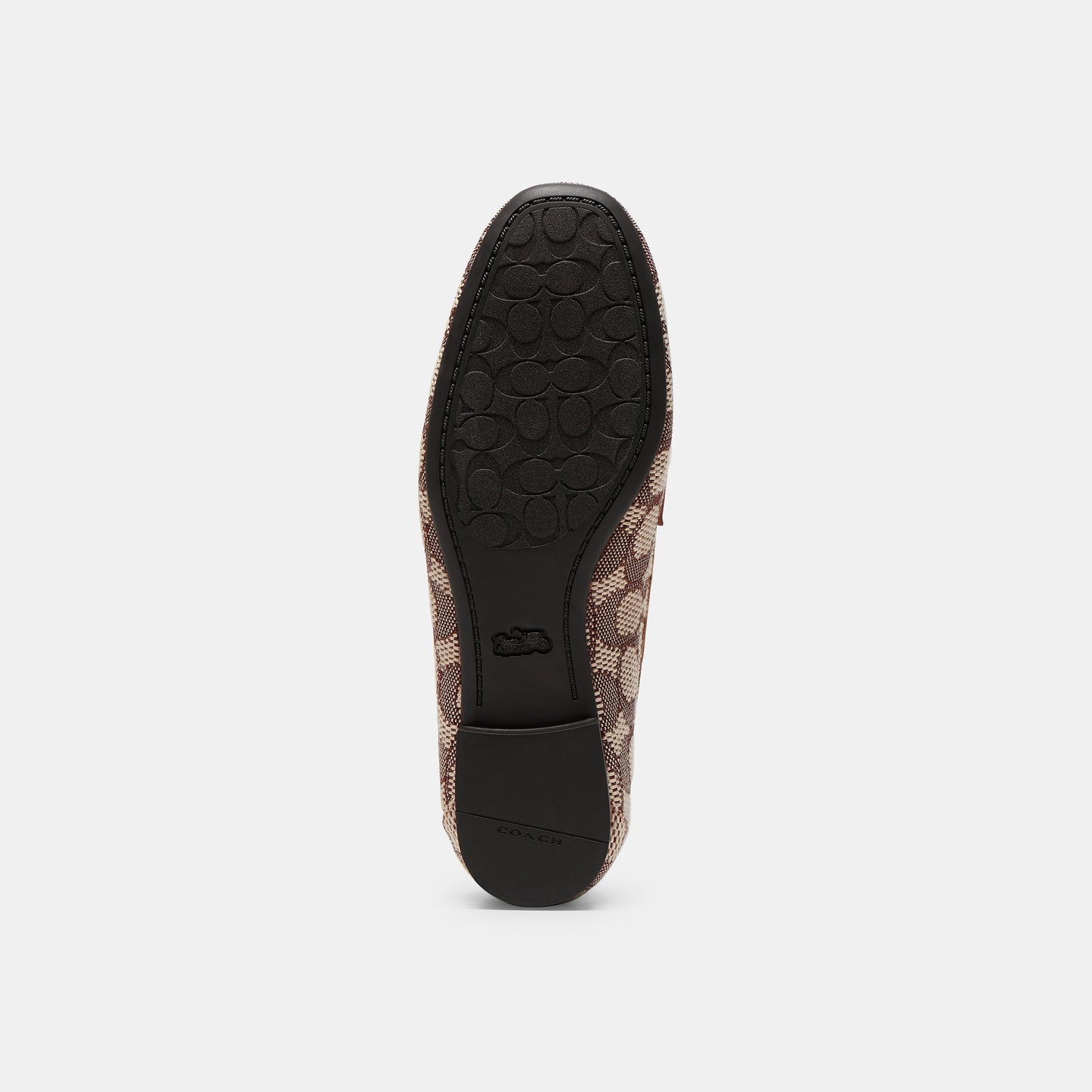 CCD68-Sculpted C Loafer in Signature Textile Jacquard-Cocoa/Burnished Amber