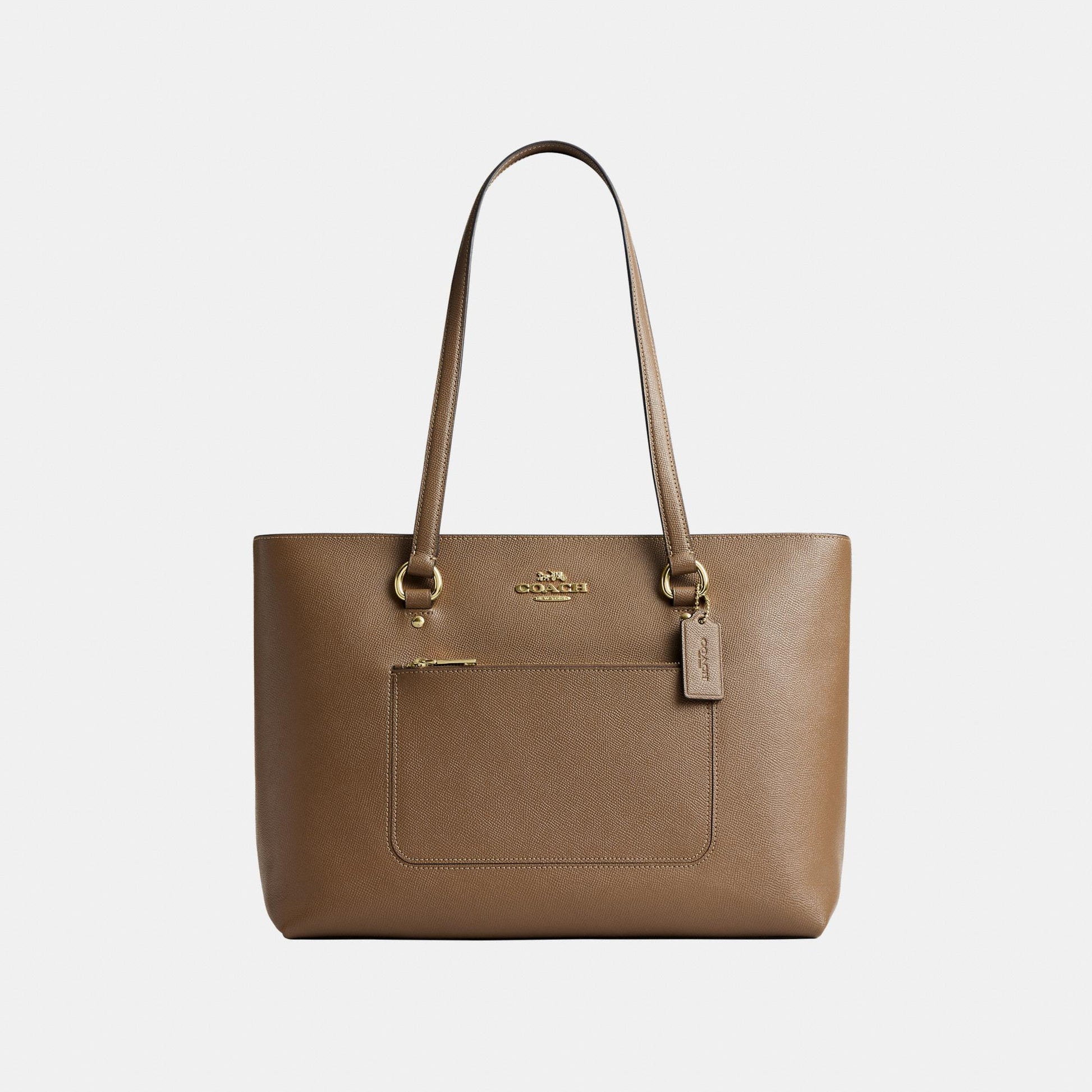 CCD71-Station Tote Bag-Im/Dark Stone