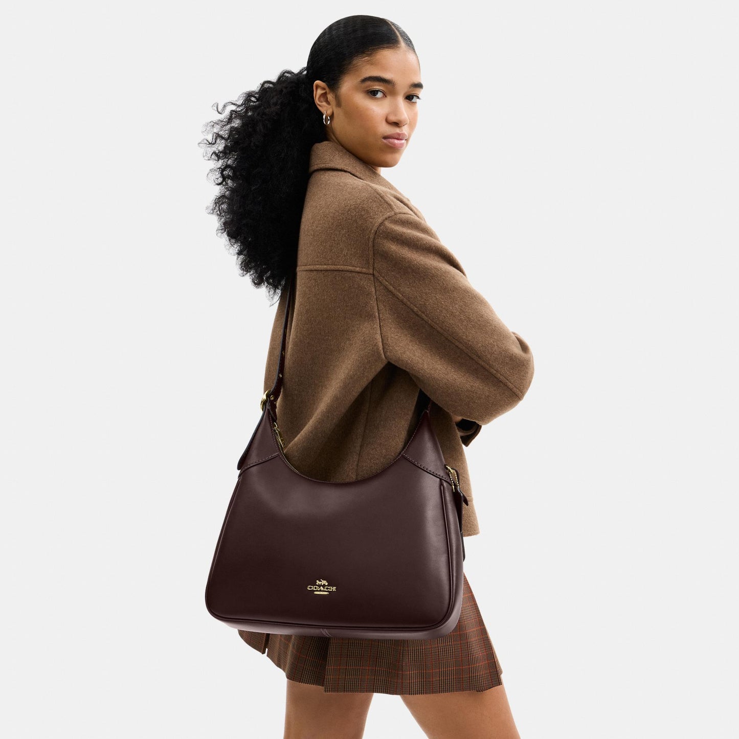 CCE48-Ella Shoulder Bag-Im/Espresso