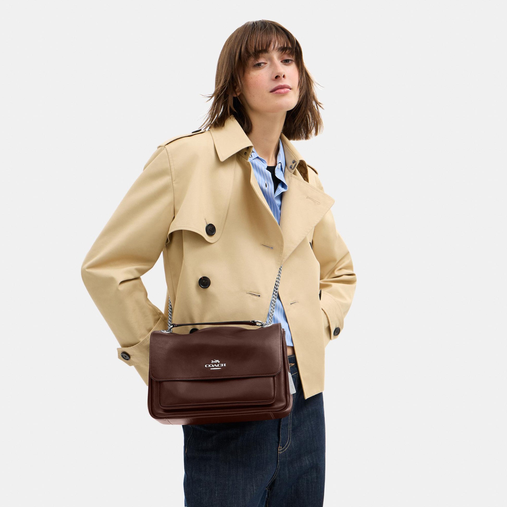 CCF09-Elodie Crossbody Bag-Sv/Maple