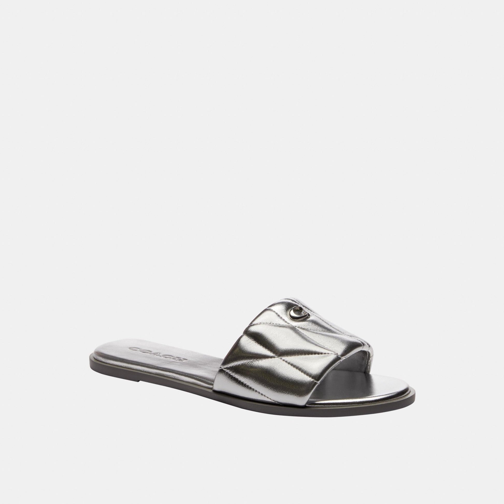 CCH37-Holly Sandal With Quilting-Silver