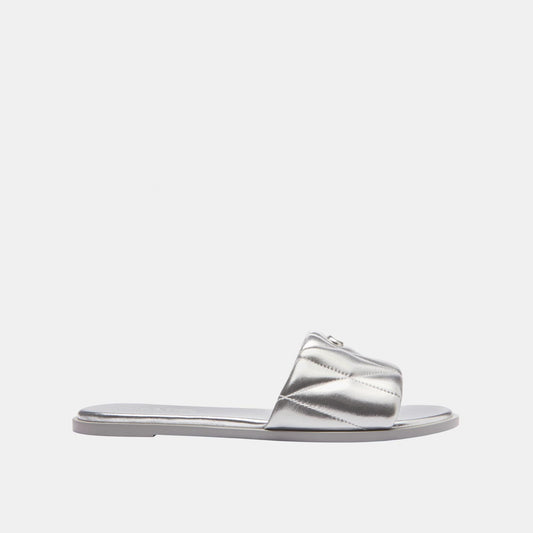 CCH37-Holly Sandal With Quilting-Silver