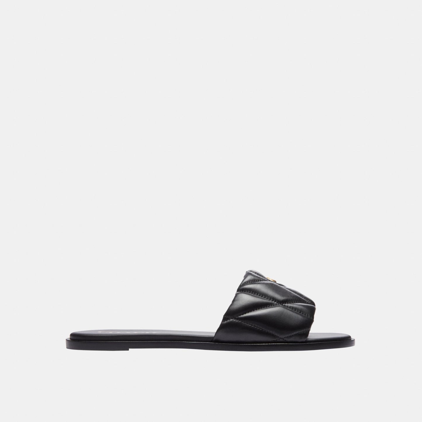 CCM04-Holly Sandal with Quilting-Black