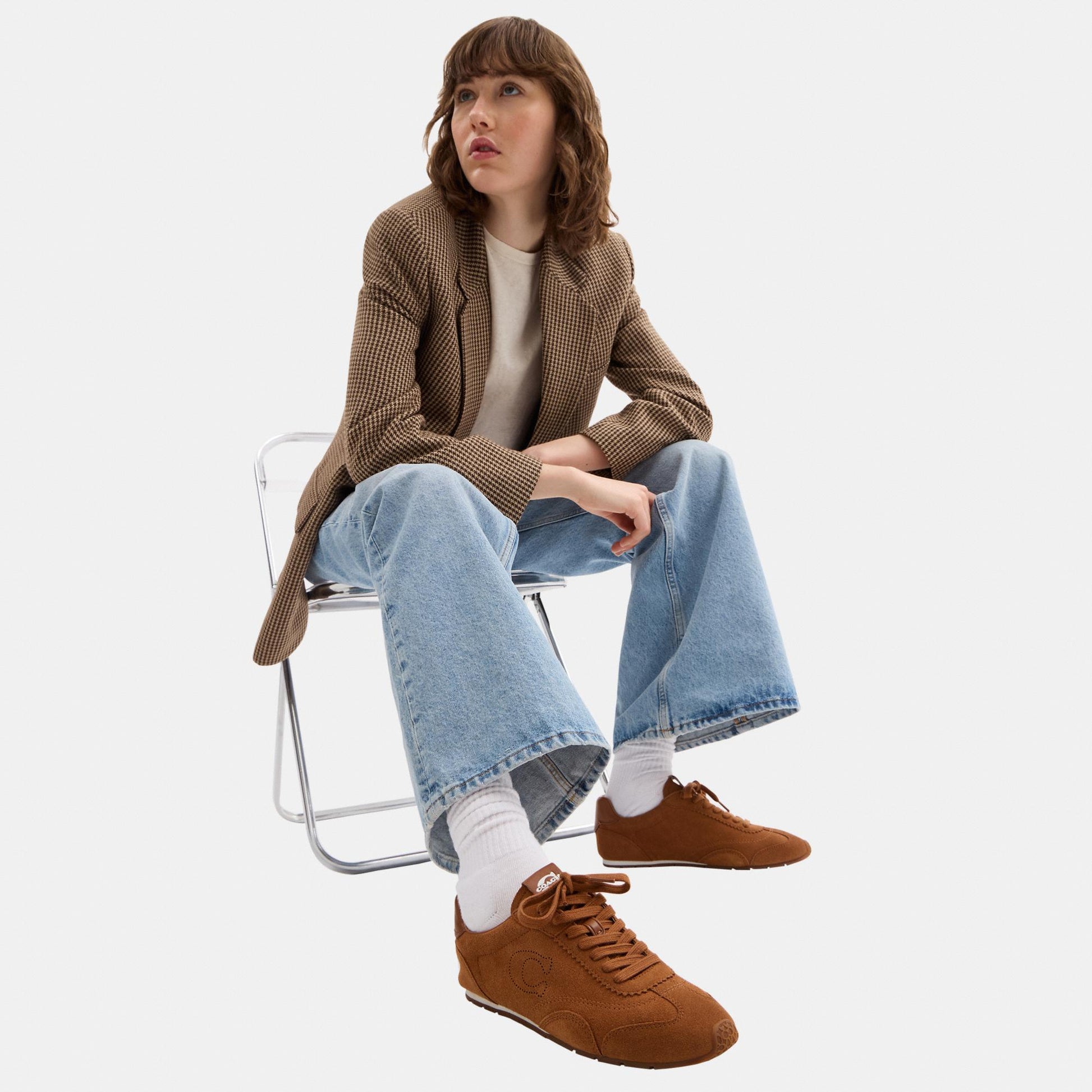 CCN30-Flat Sneaker-Shadow Brown