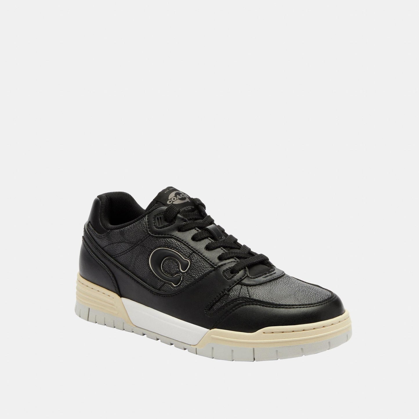 CCN65-Soho Sneaker with Signature Canvas-Charcoal/Black
