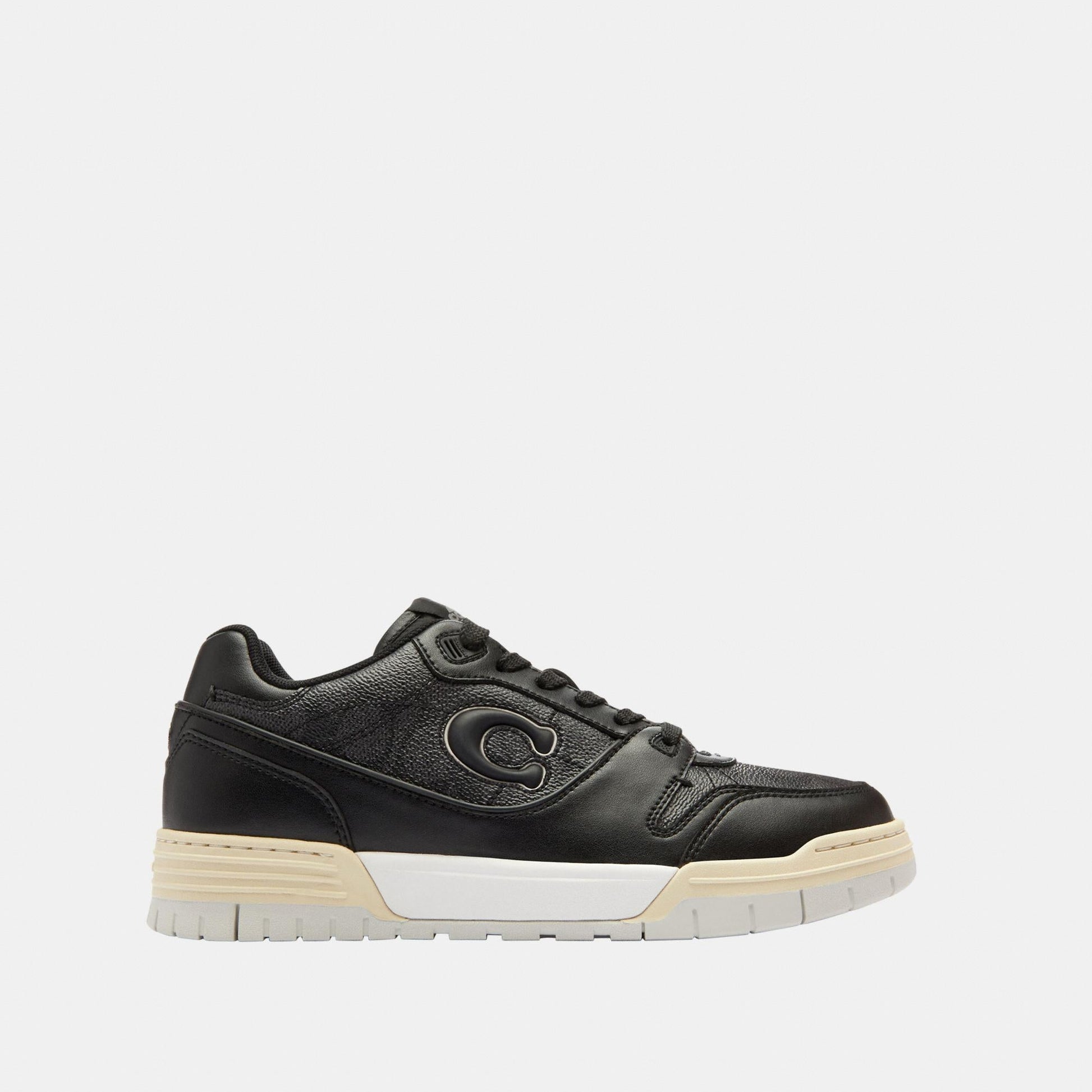 CCN65-Soho Sneaker with Signature Canvas-Charcoal/Black