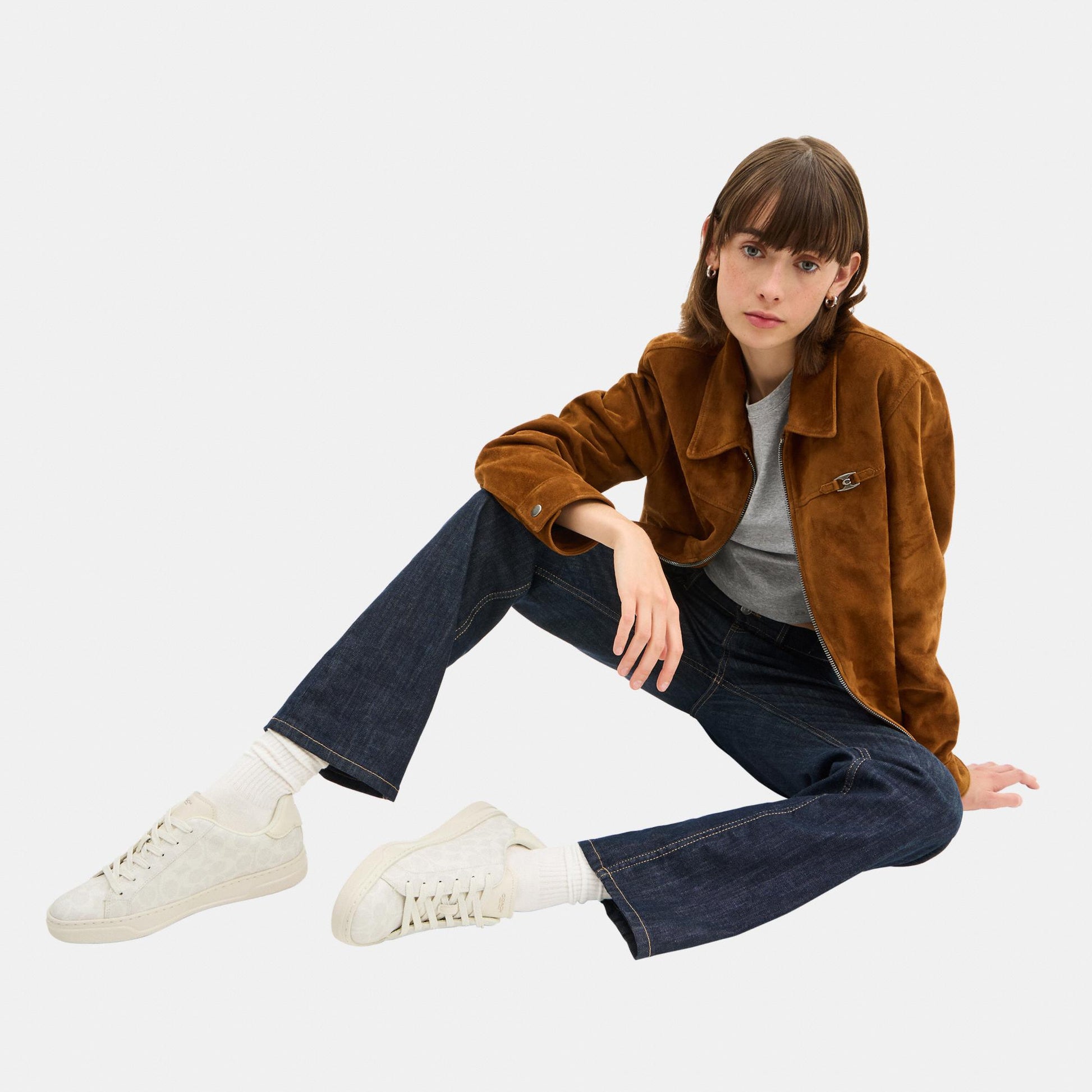 CCN67-High Line Sneaker in Signature Canvas-Off White