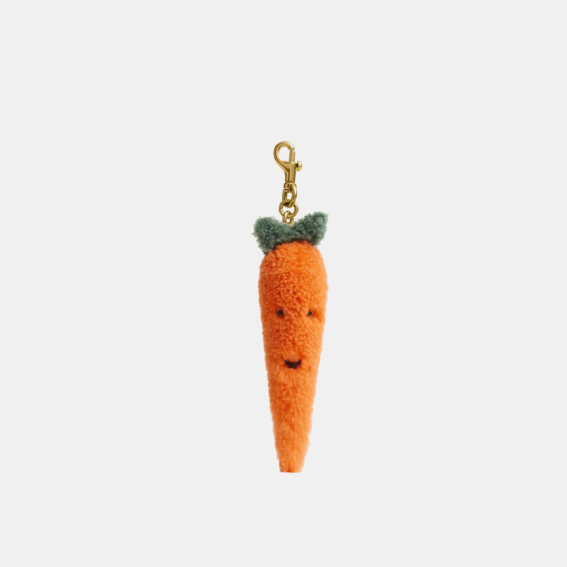 CCR25-Carroty Carrot Plushie Bag Charm In Shearling-B4/Multi