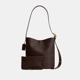 CCT55-Bleecker Bucket Bag In Signature Canvas-B4/Maple Maple