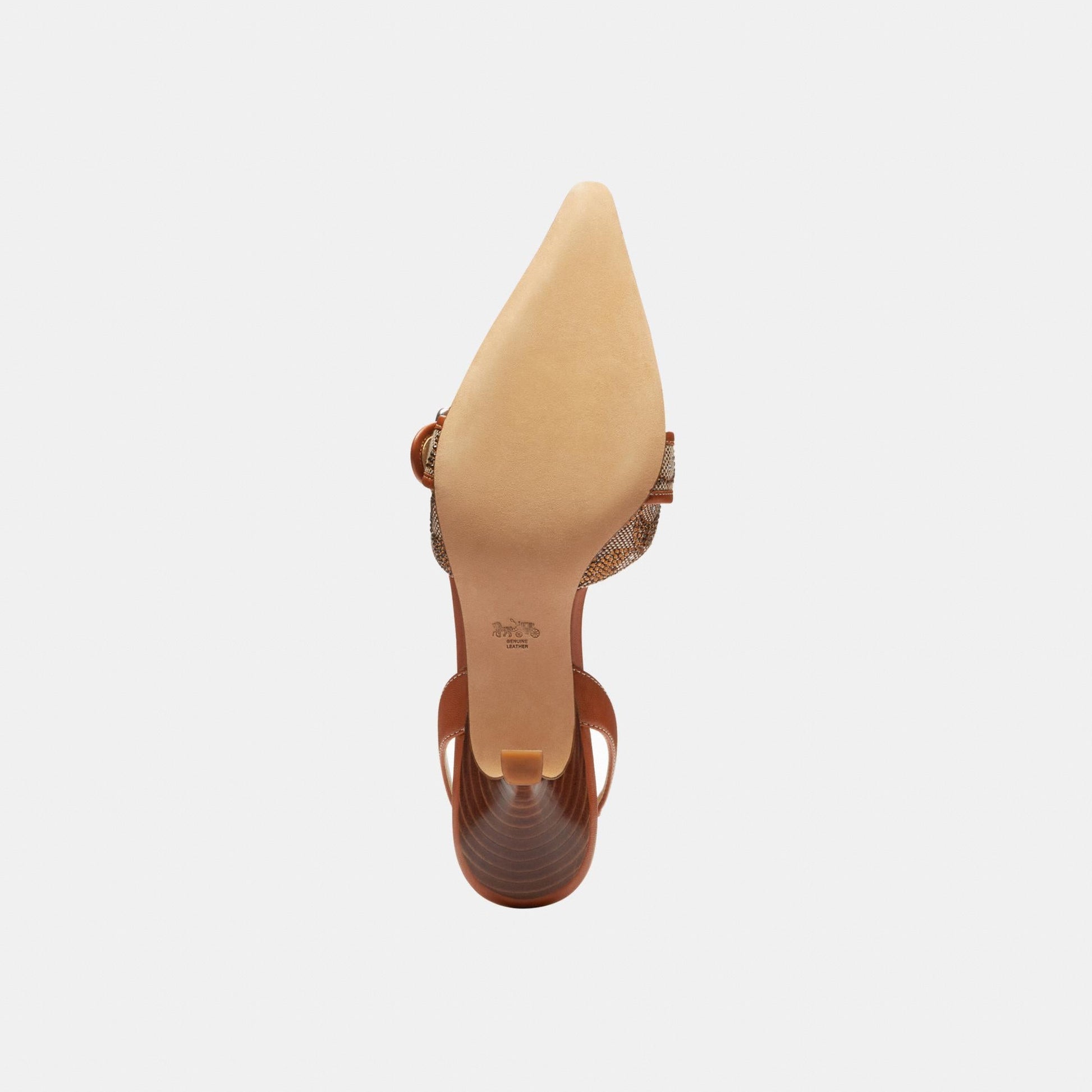CCV94-Margot Slingback in Crystal Signature Jacquard-Burnished Amber