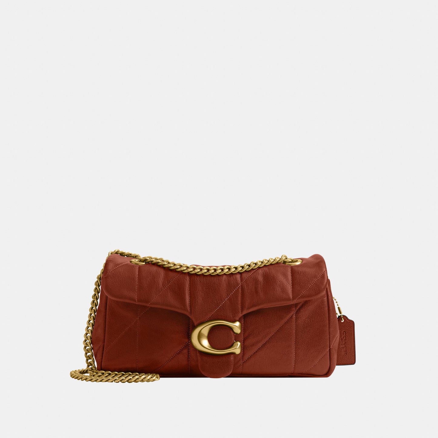 CCW83-Soft Quilted Tabby Shoulder Bag 26-B4/Pecan