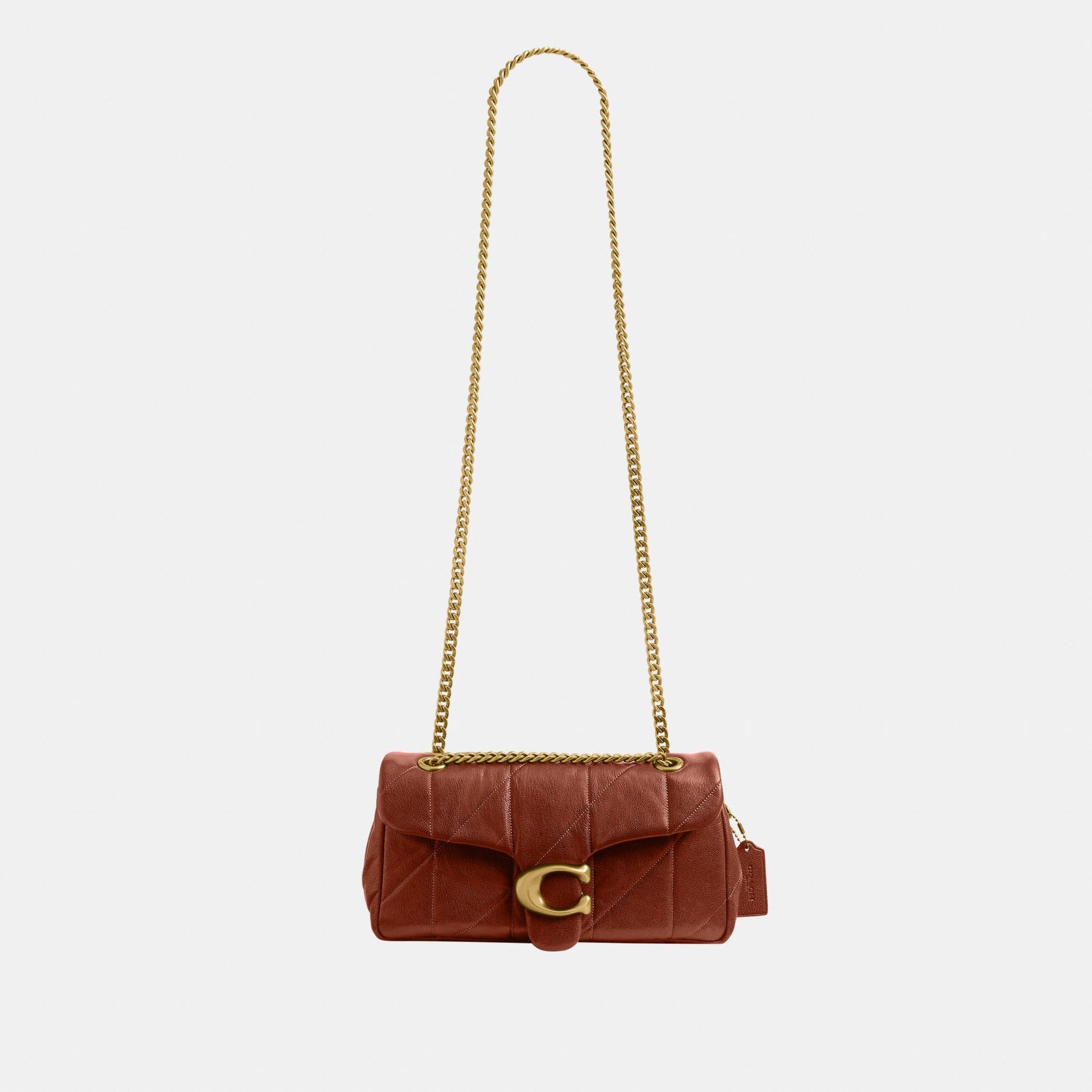 CCW83-Soft Quilted Tabby Shoulder Bag 26-B4/Pecan