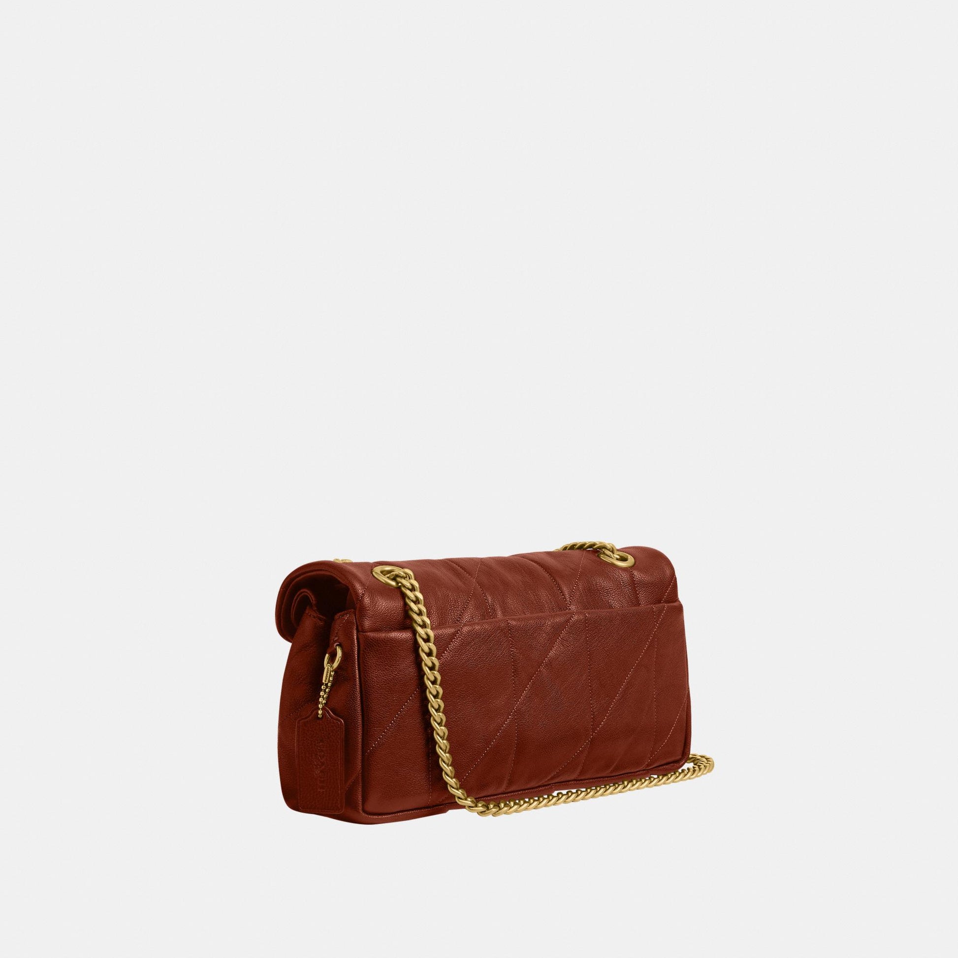 CCW83-Soft Quilted Tabby Shoulder Bag 26-B4/Pecan