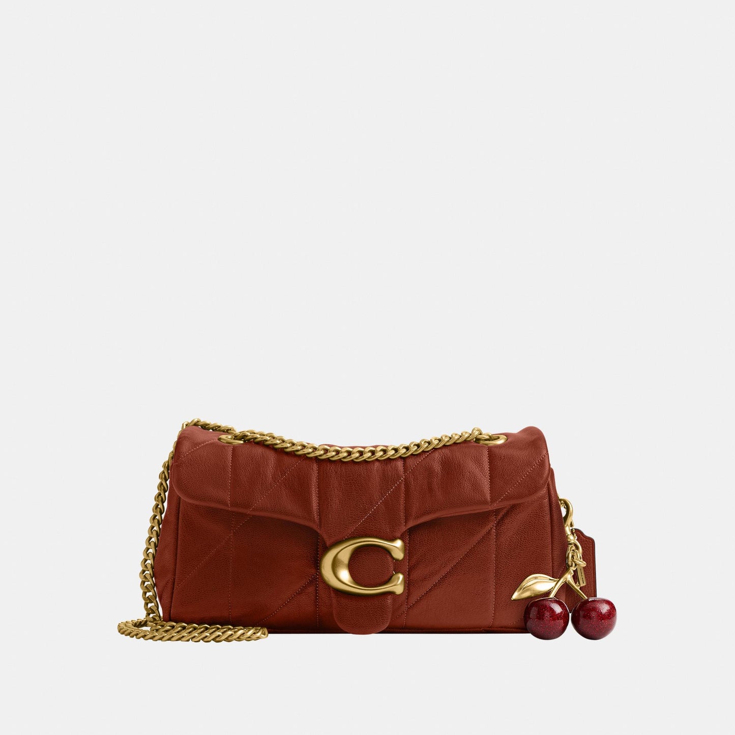 CCW83-Soft Quilted Tabby Shoulder Bag 26-B4/Pecan