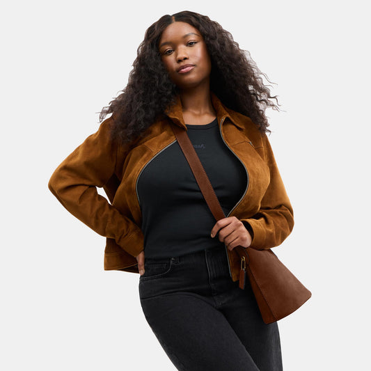 CCW84-Bleecker Bucket Bag 21-B4/Warm Brown