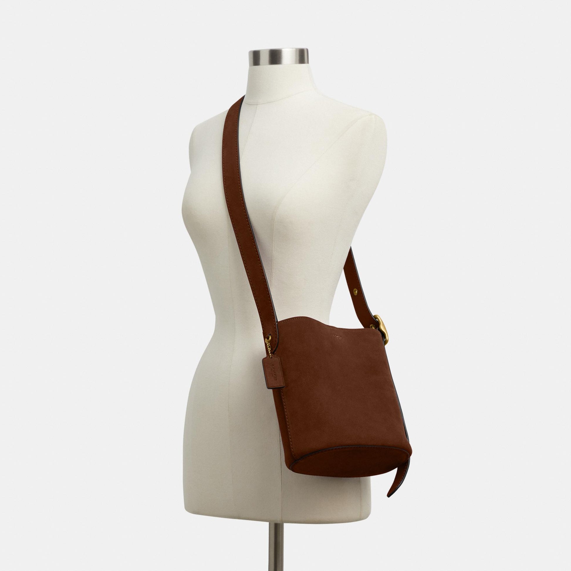 CCW84-Bleecker Bucket Bag 21-B4/Warm Brown