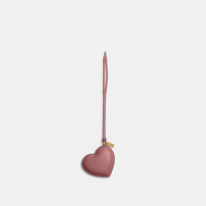 CCX45-Heart Puffy Bag Charm-B4/Peony
