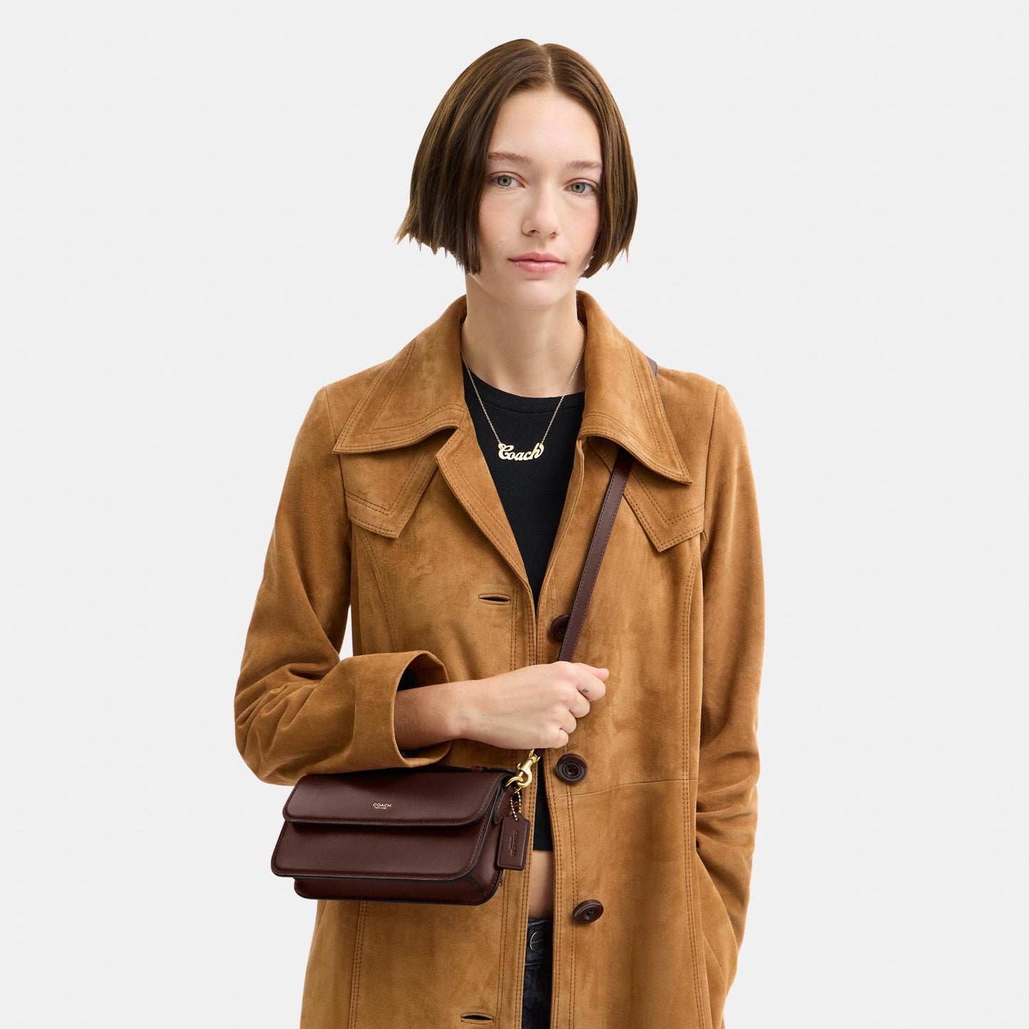 CCY30-Elora Top Handle Crossbody Bag-B4/Maple