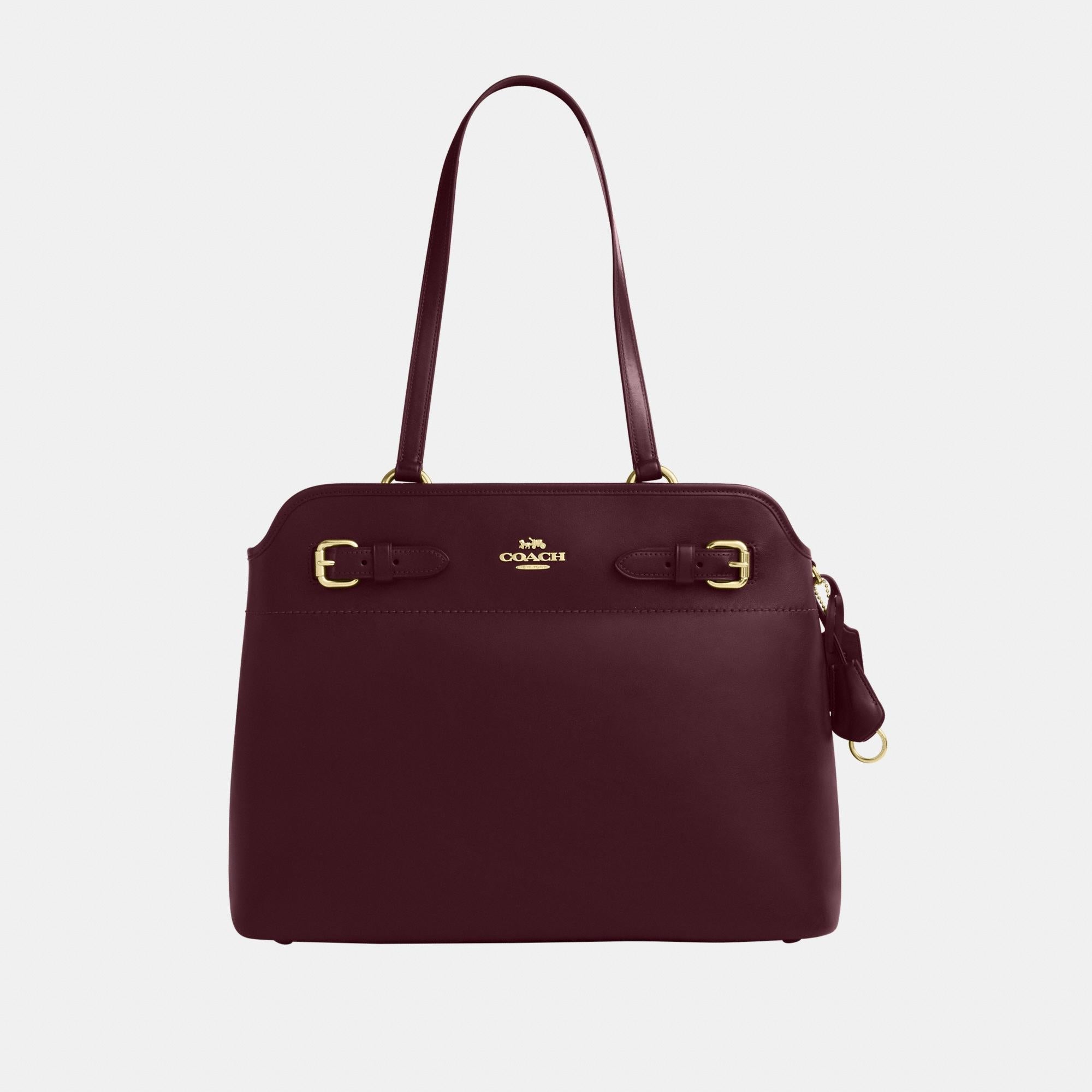 CCZ07-Easton Tote Bag-Im/Dark Wine