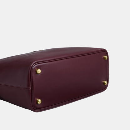 CCZ07-Easton Tote Bag-Im/Dark Wine