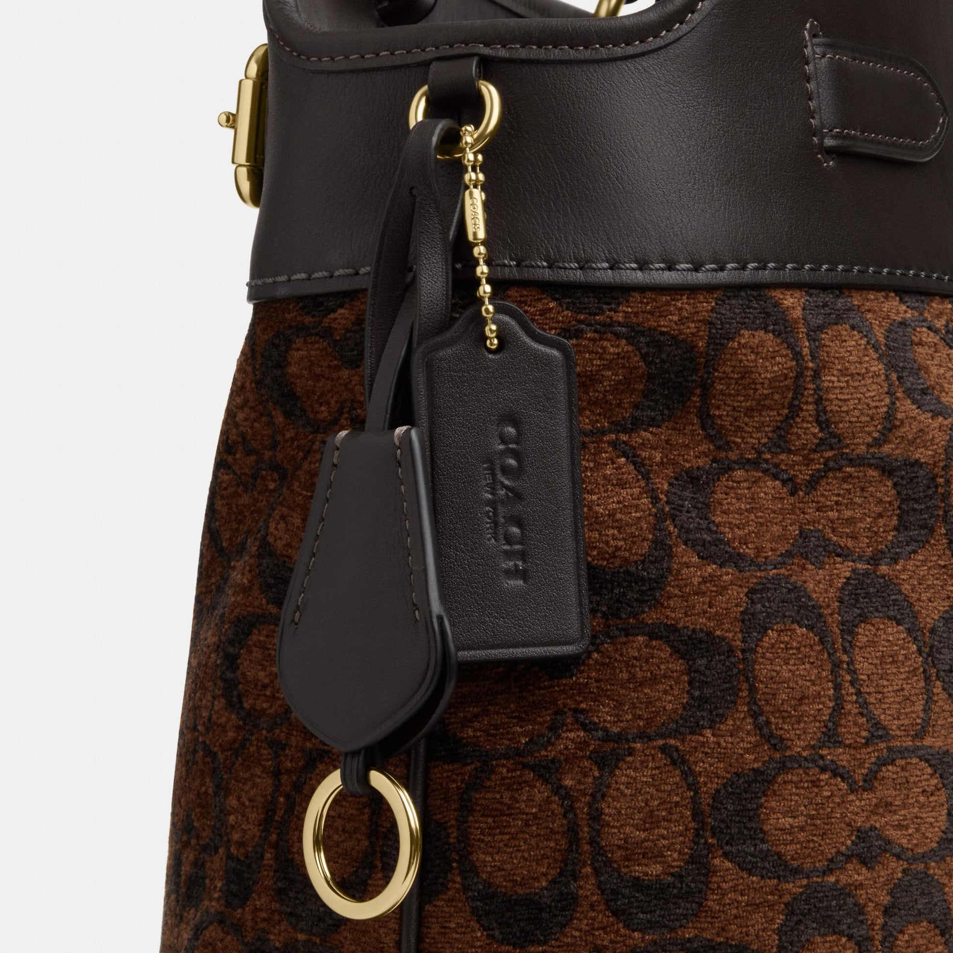 CCZ08-Easton Tote Bag in Signature Chenille-Im/Truffle