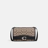 Bandit Shoulder Bag In Signature Textile Jacquard-CD709-Lh/Cocoa Black