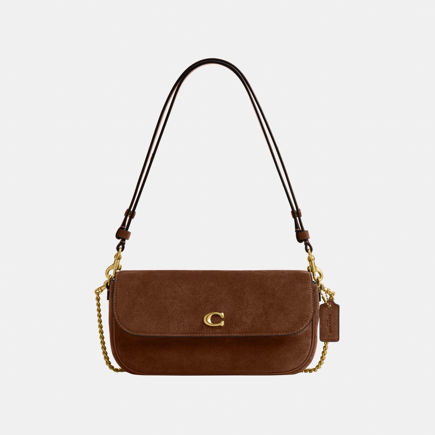 CDD05-Brook Flap Chain Bag-B4/Warm Brown