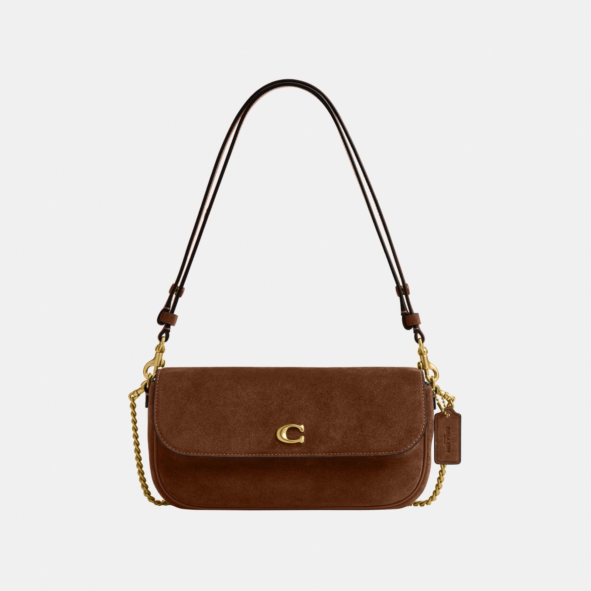 CDD05-Brook Flap Chain Bag-B4/Warm Brown