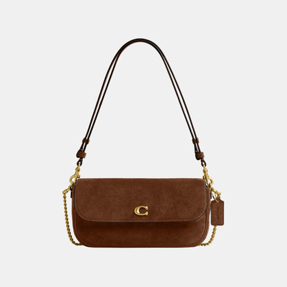 CDD05-Brook Flap Chain Bag-B4/Warm Brown