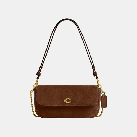 CDD05-Brook Flap Chain Bag-B4/Warm Brown