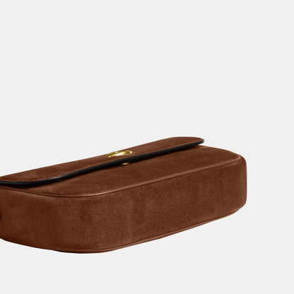 CDD05-Brook Flap Chain Bag-B4/Warm Brown