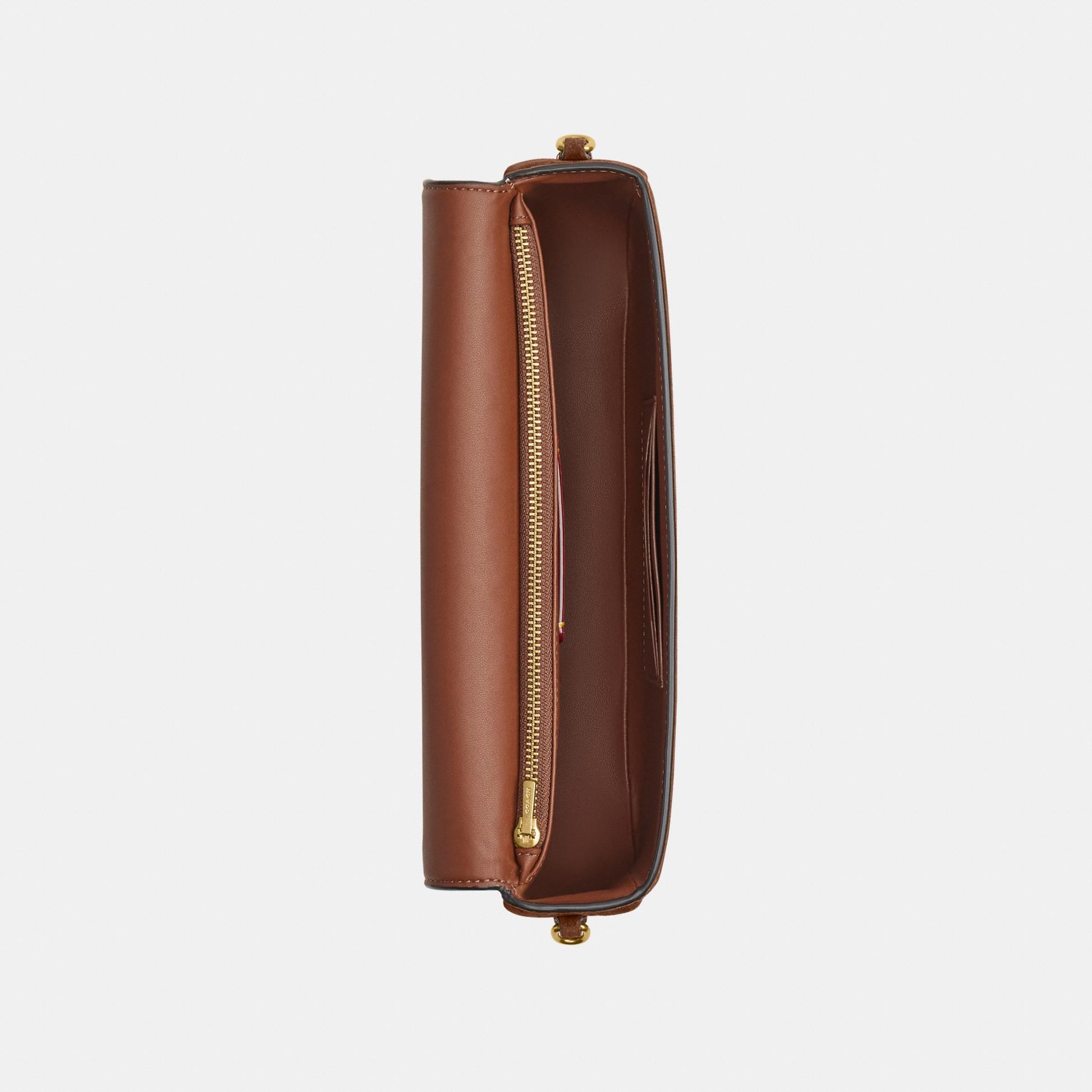 CDD05-Brook Flap Chain Bag-B4/Warm Brown