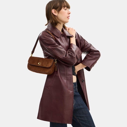 CDD05-Brook Flap Chain Bag-B4/Warm Brown
