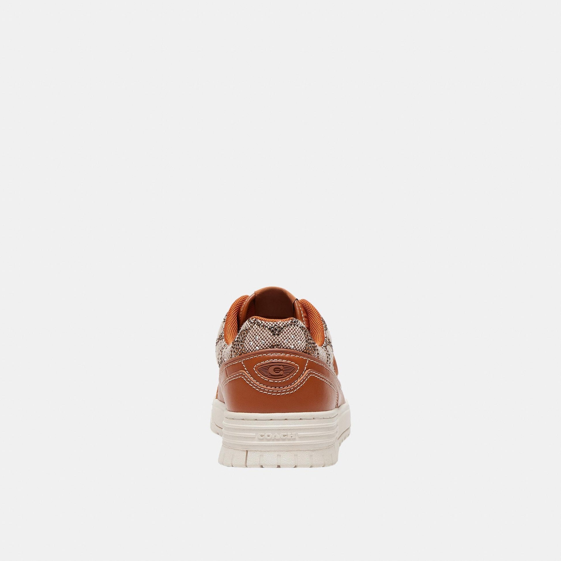 CDE26-Soho Sneaker in Crystal Signature Jacquard-Cocoa/Burnished Amber