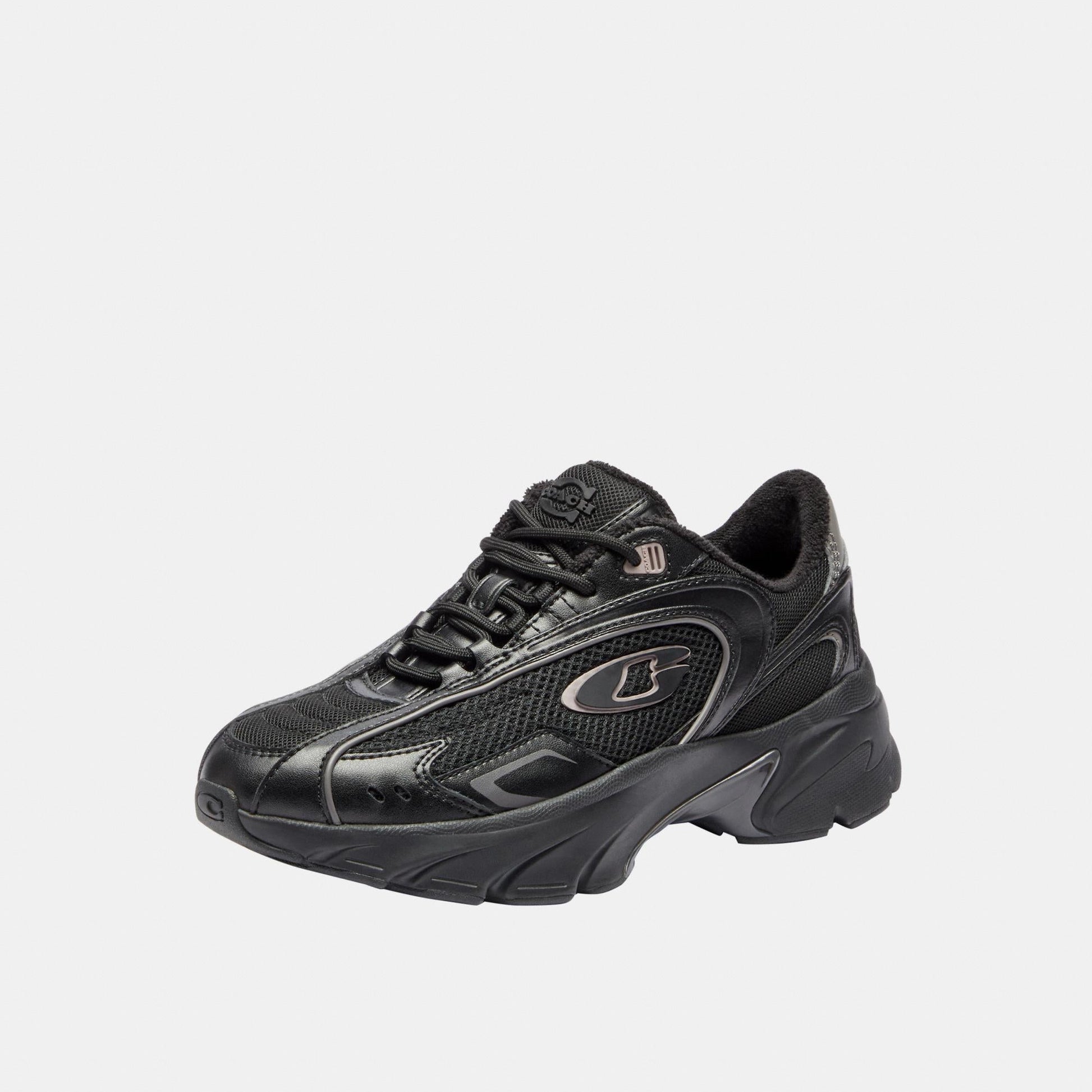 CDE28-Bolt Runner Sneaker-Black/Chalk